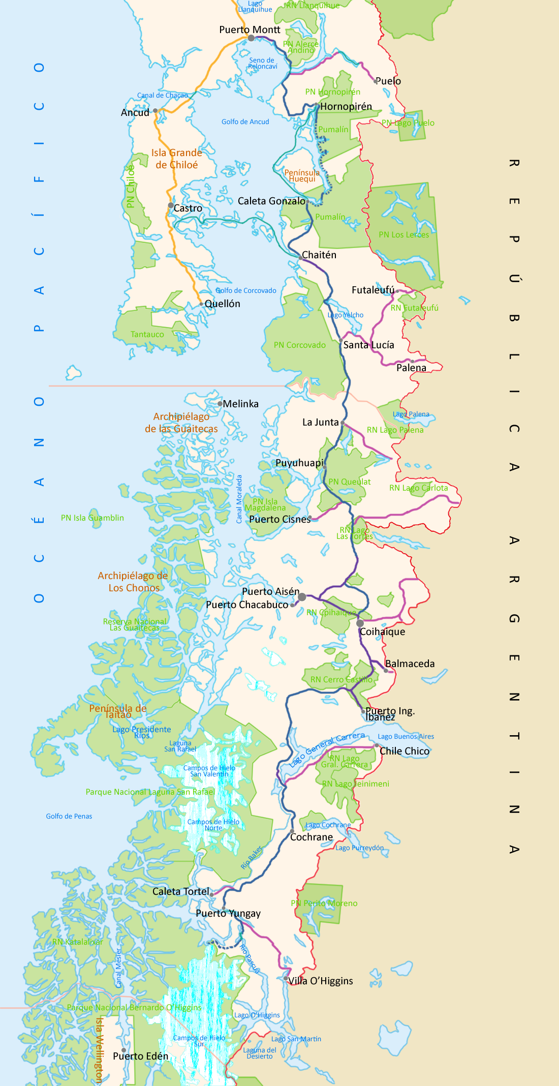Pumalín Park and Patagonia Park in Chile
