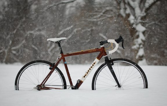 Kona Bike in the snow