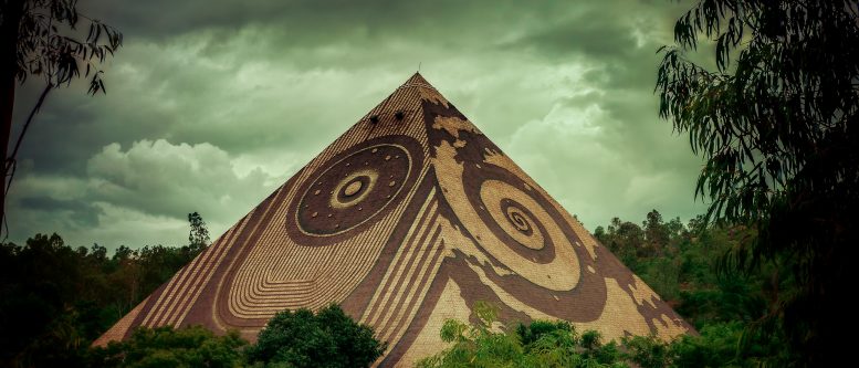 Earthships, Organite and Pyramid Power Pyramid Valley, Bangalore