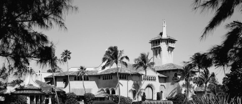 Mar-a-Lago the Winter Whitehouse Mar-A-Lago — the Florida estate of Marjorie Merriwether Post, designed by Joseph Urban. Image courtesy of federal HABS—Historic American Buildings Survey in Florida project.