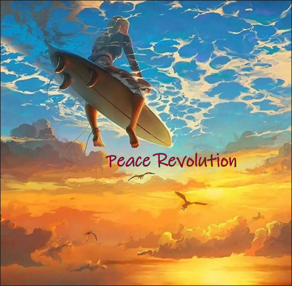 Peace Revolution Surfer Girl
