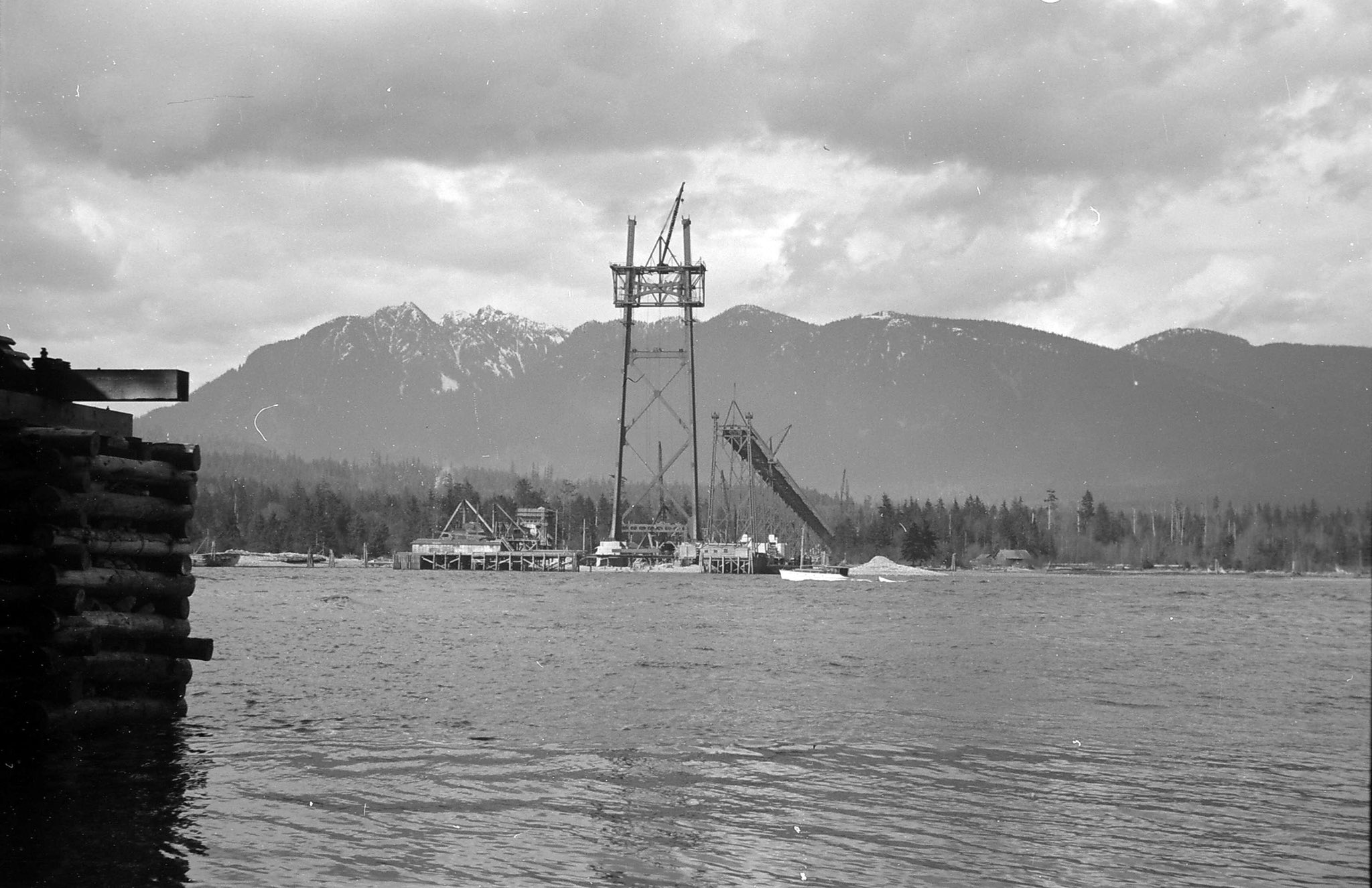 Lions Gate Bridge Under Construction Silicon Palms